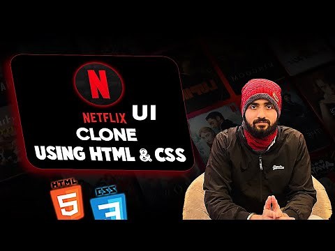 Netflix Clone Using HTML & CSS for beginners | Full stack web development course | Day 31