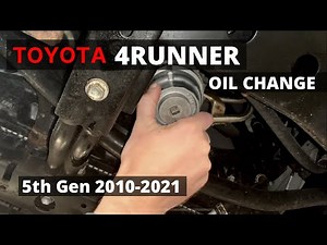 How to change the Toyota 4Runner Mk5 engine oil and relative filter