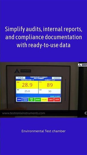 Automatic Data Logging for Temperature & Humidity Testing #shorts #shortvideo