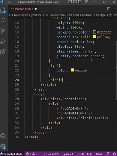 Page loading Animation using HTML and CSS.