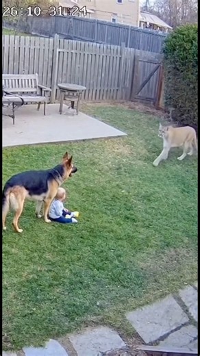 42K views · 918 reactions | German shepherd saves a baby from a mountain lion #germanshepherd | Hero Sheppard | Facebook