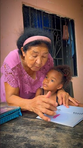 My grandmother taught me to color