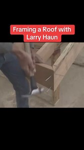 Larry Haun on Instagram: "Framing a roof with Larry Haun. #fyp #construction #residentialconstruction #constructionlife #concretelife #roofing #roofinglife #carpentry #carpenter #roofer"