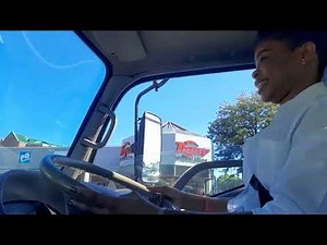 learning how to drive truck code 10 alley docking straight reverse