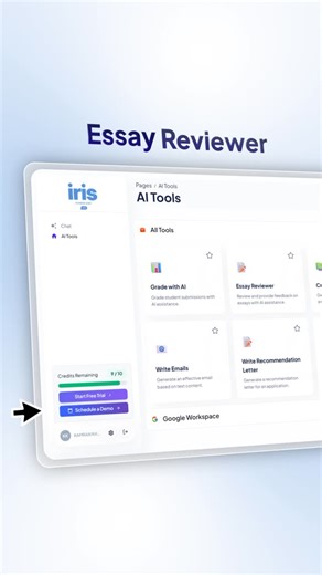 Iris - Your Personal AI Assistant on Instagram: "How to get into your dream college using AI! Nov 1 is the college application early deadline, use @iris_ai_assistant to review your college essays and get instant feedback on how to improve your chances to get in your dream school or get huge scholarships. Click the link in bio to try it out for free!"