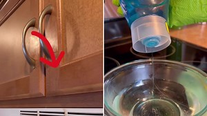 The 80p method to get rid of grease build-up on your kitchen cabinets
