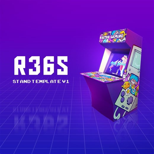 R36S DIY Arcade Cabinet Template | Retro Handheld Console Display - Etsy