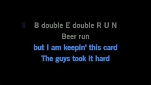 Karaoke Beer Run - Todd Snider - CDG, MP4, KFN - Karaoke Version