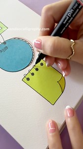 1.4M views · 10K reactions | Organize with Stylish Paper Notes  #shorts #papernote #nhuandaocalligraphy | Nhuan Dao Calligraphy 101 | Facebook