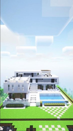 "Ultimate Modern House Minecraft Build | Futuristic Design #shorts