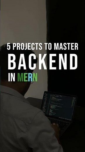 5 Projects to MASTER Backend in MERN | #reactjs #nodejs #webdevelopment #coding