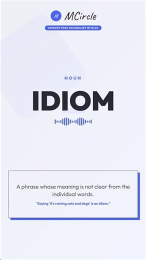 Learn English: What is Idiom? | Vocabulary Shorts