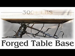 Forged and Fabricated Coffee Table Base | Making Steel Tree