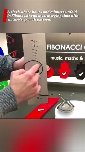 unique genius design for Fibonacci clock #technology #fibonaci #clock #mathematics