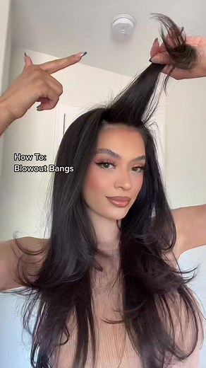 Blowout Bangs: Away from Face or Towards Face?