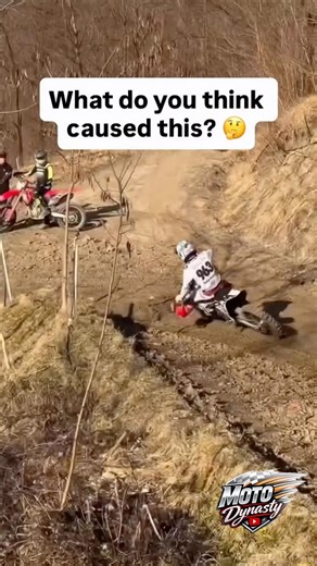 What Caused This Crash? 😱 Dirt Bike Cornering Fail #shorts #motocross #fail