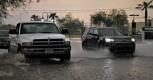 Heavy rain saturates Lake Havasu City (with videos)