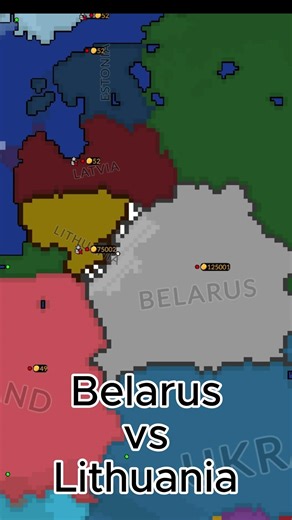 Belarus vs Lithuania #countryball #war #history #map #ww2 #viral #usa #belarus #lithuania