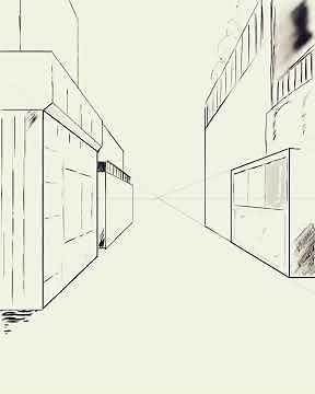 一点透視図法の勉強