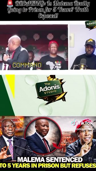 Malema Sentence to 5 Years to Prison But REFUSES to Sleep in Custody 😳 Africa Reacts! 🚨 Rumors are spreading fast… but what’s the REAL truth about Julius Malema? Shocking claims online suggest that the EFF leader has been sentenced to 5 years in prison — but is this fact, exaggeration, or pure misinformation? In this video, we break it all down clearly: 🔥 What has ACTUALLY been reported about Malema 🔥 The truth behind the “5-year sentence” claim 🔥 The current political climate in South Afri