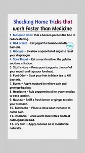 24K views · 111 reactions | . . . Shocking Home Tricks that work better than medicine #fbpost2025シ #reelsvideoシ #fbyシvideo #Trump #videoviralシ #healthtips #tips #canada #newyork #DidYouKnow | Daily Health & Beauty Tips | Facebook