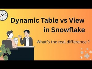 ❄️ Dynamic Tables vs. Views | Snowflake Interview Question Explained!