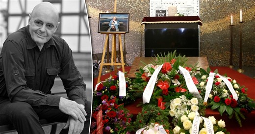 Smutne sceny na pogrzebie Stanisława Tyma