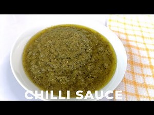 HOW TO MAKE GREEN CHILLI SAUCE | SPICY GREEN PEPPER SAUCE
