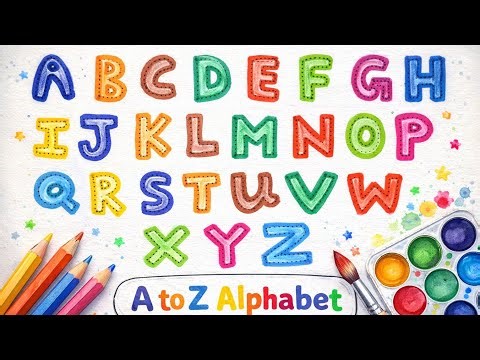 A to Z Alphabet Drawing | Easy ABC Letters Drawing for Kids | ABC Alphabet Drawing Step by Step