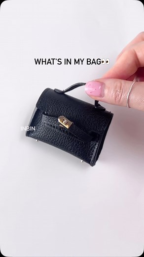 Packing my mini bag🧳🫧 #ASMR #satisfying #oddlysatisfying #minilip #minimakeup #makeup #aesthetic #organization #organizing #minibag #whatsinmybag #wimb #botd #viral #trend #fyp | INBIN ASMR