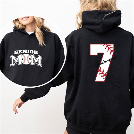 Custom Senior Baseball Mom Hoodie, Personalized Baseball Mom Hoodie, Class of 2026 Senior Mom Graduation Gift - Etsy