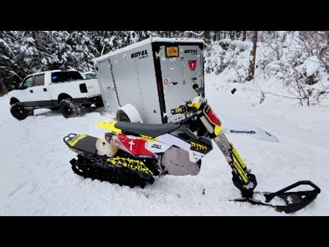 1st Ride on My New Snowbike was SKETCHY!😱