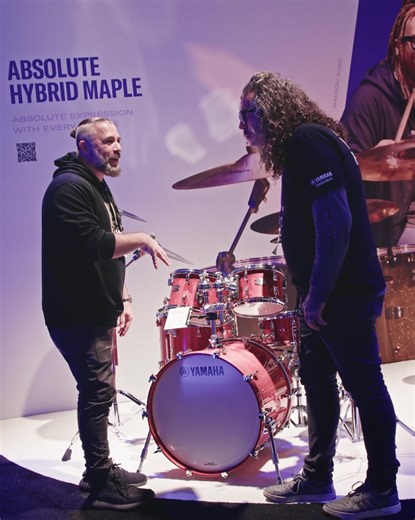 Yamaha welcomes alternative metal artist John Dolmayan to the Yamaha Drums family! The System of a Down drummer stopped by their NAMM 2025 booth to check out all the latest products and tech. John’s new Yamaha kit is already on its way – try to guess the model and finish in the comments below! | Modern Drummer Magazine