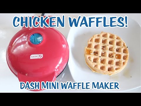 Chicken Waffles - Dash Mini Waffle Maker - Paleo SCD Keto Gluten Free Grain Free