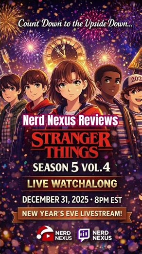 Stranger Things S5 Vol. 3 LIVE | New Year’s Eve Watchalong #strangerthings #strangerthings5 #shorts