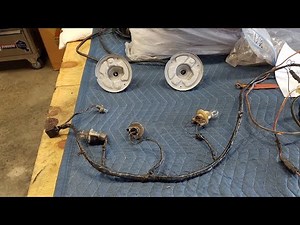 69 Camaro headlight and tail light harness clean up.