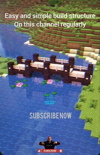 Easy & Simple Bridge Design in Minecraft | Survival Friendly Bridge Build #minecraftbuilds #dtg