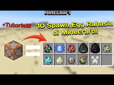 Wahh!! Ini dia 10 Spawn Egg Rahasia di Minecraft!! #minecraft #mcpe 
