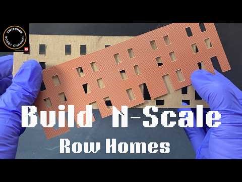 Scratch Building N-scale Row Homes, part 1