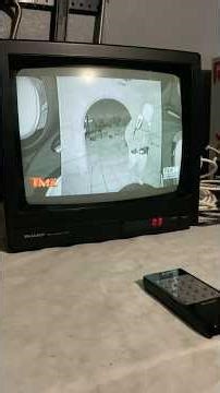Retro Sharp TV, a unique 1980s CRT #retro #nostalgia