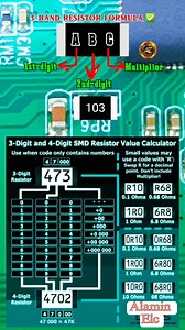 142K views · 1.8K reactions | Watch this video to learn how to determine the value of an SMD resistor.  Don’t forget to share it with others so they can learn too. Thank you!  #SMDResistor #ElectronicsRepair #ResistorValue #TechTips #ElectronicsLearning #CircuitRepair #EngineeringBasics @highlight | Alamin Elc | Facebook