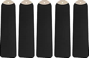 5 Pack Fan Blade Covers Suitable for Most Ceiling Fan Blades- Fits fan blades 5-6" wide, 19.5-22" long (Black)