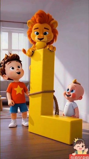 Learn the Letter L! 🦁🍋💡 | Fun ABC Alphabet Song #shortsAlphabetSong #LearnABC #abc #learnalphabet