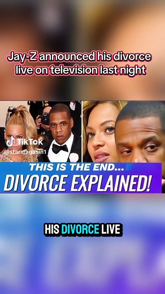 Jay-Z Announces Shocking Divorce Live on TV