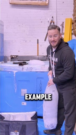 Discover the techniques for layering and safe use of dry ice.