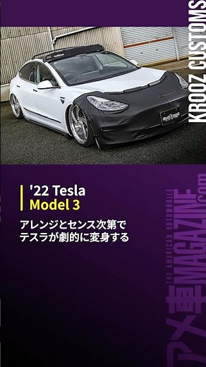 【テスラ モデル3】アレンジとセンス次第でテスラが劇的に変身する