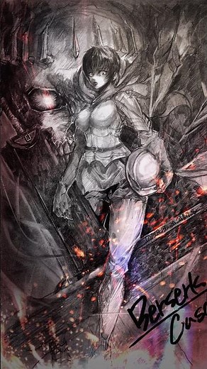 Casca with the Dragon Slayer | Berserk Reimagined Drawing