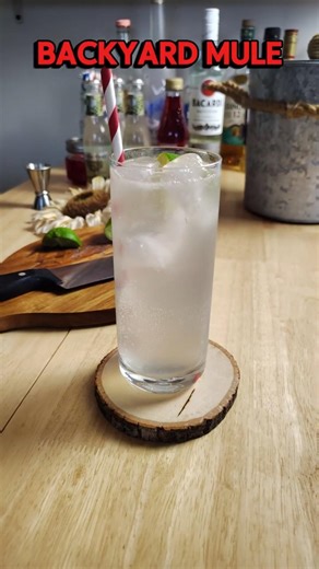 Backyard Mule 🍹 Easy Rum & Ginger Beer Cocktail #cocktails #rum #summerdrinks #easyrecipes