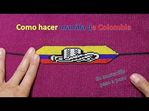 How to make a Colombian bracelet with a vueltiao hat in seed beads (Step by Step) Aniara Sanarte