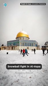 313K views · 17K reactions | Heart warming scenes out of Masjid Al-Aqsa as snow falls in Jerusalem, Palestine.   @abdalafo and @mohamadweik | OnePath Network | Facebook